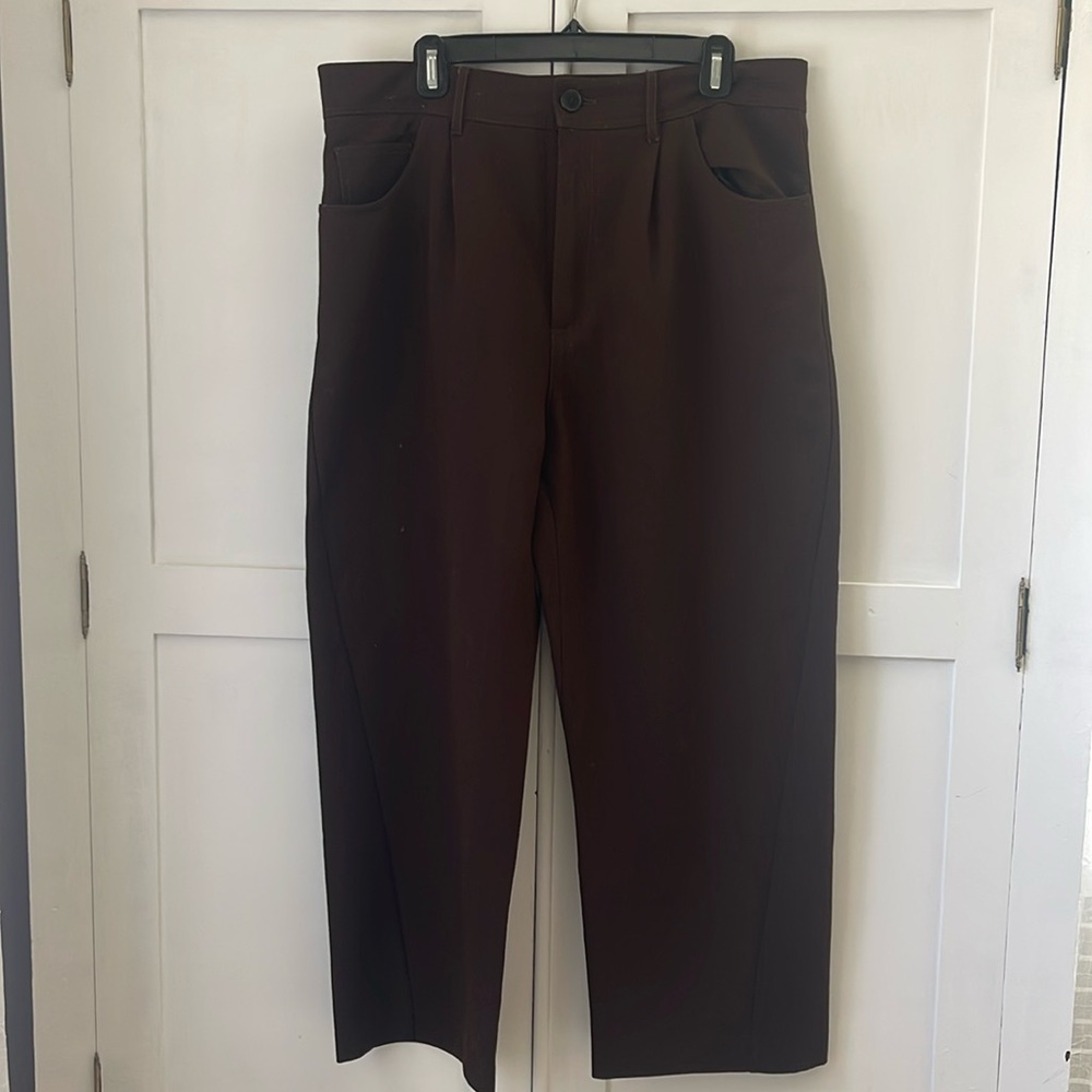 ZARA Chocolate Brown Work Pants
